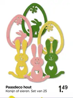 Xenos Paasdeco hout aanbieding