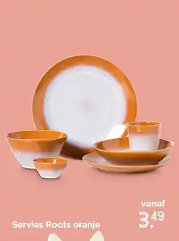 Xenos Servies Roots oranje aanbieding