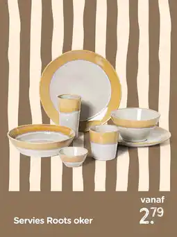 Xenos Servies Roots oker aanbieding