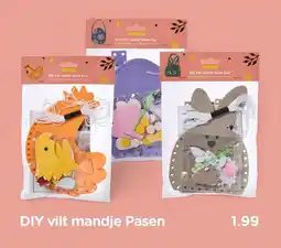 Xenos DIY vilt mandje Pasen aanbieding