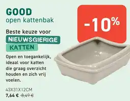 Tom&Co Good open kattenbak aanbieding