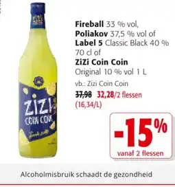 Colruyt Fireball Poliakov Label 5 ZiZi Coin Coin aanbieding