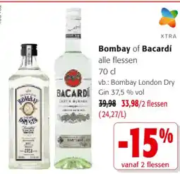 Colruyt Bombay of Bacardí aanbieding