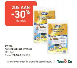 Tom&Co Swirl kattenbakbeschermhoes aanbieding