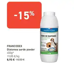 Tom&Co Francodex diatomea aarde poeder aanbieding