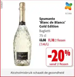 Colruyt Spumante 'Blanc de Blancs' Gold Edition aanbieding