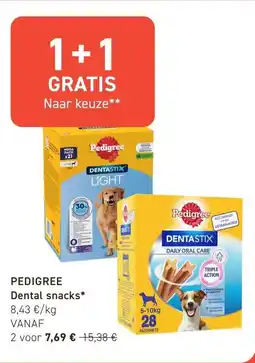 Tom&Co Pedigree dental snacks aanbieding