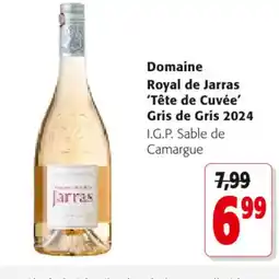 Colruyt Domaine Royal de Jarras 'Tête de Cuvée' Gris de Gris 2024 aanbieding
