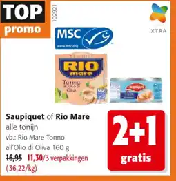 Colruyt Saupiquet of Rio Mare aanbieding