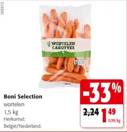 Colruyt Boni Selection wortelen aanbieding