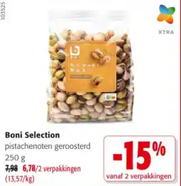 Colruyt Boni selection pistachenoten geroosterd aanbieding