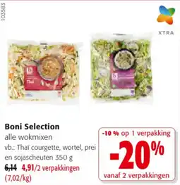 Colruyt Boni selection thaï courgette wortel prei en sojascheuten aanbieding