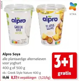Colruyt Alpro soya greek style nature aanbieding