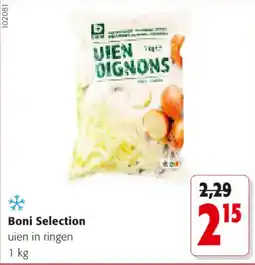 Colruyt Boni selection uien in ringen aanbieding