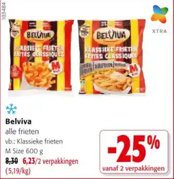 Colruyt Belviva klassieke frieten M Size aanbieding