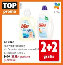 Colruyt Le chat sensitive vloeibaar wasmiddel aanbieding