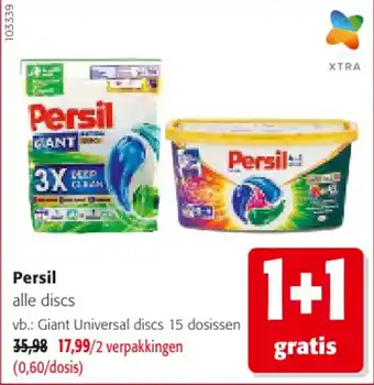 Colruyt Persil giant universal discs aanbieding
