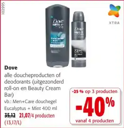 Colruyt Dove Men+Care douchegel Eucalyptus + Mint aanbieding