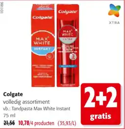 Colruyt Colgate tandpasta max white instant aanbieding