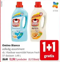 Colruyt Omino bianco vloeibaar wasmiddel nature fresh aanbieding