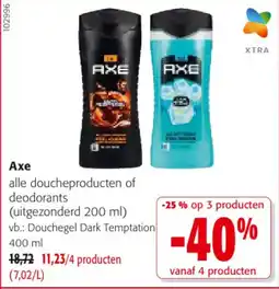 Colruyt Axe douchegel dark temptation aanbieding