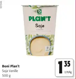 Colruyt Boni plan't soja vanille aanbieding