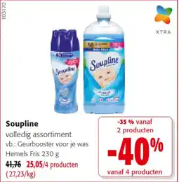 Colruyt Soupline geurbooster voor je was hemels fris aanbieding