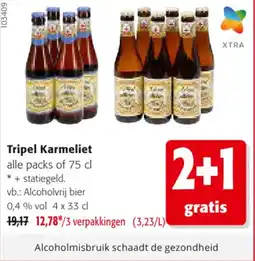Colruyt Tripel Karmeliet Alcoholvrij bier aanbieding