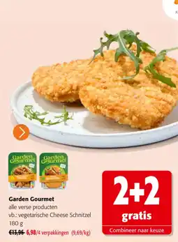Colruyt Garden gourmet vegetarische cheese schnitzel aanbieding