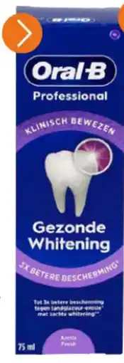 Colruyt Oral-B tandpasta Professional Whitening Artic Fresh aanbieding