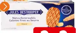Colruyt Jules destrooper natuurboterwafels galettes fines au beurre aanbieding