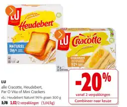 Colruyt Lu Heudebert of Cracotte aanbieding