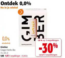 Colruyt Ontdek 0,0% Gimber aanbieding