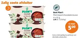 Colruyt Boni Plan't Plant-based chocolademousse aanbieding