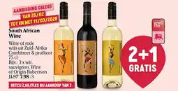 Delhaize South African Wine aanbieding
