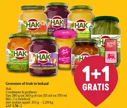 Delhaize Groenten of fruit in bokaal aanbieding