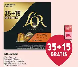 Delhaize Koffiecapsules aanbieding