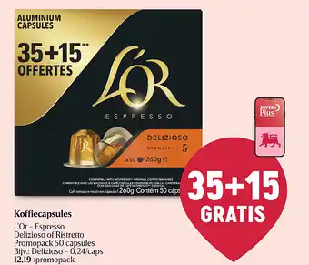 Delhaize Koffiecapsules aanbieding