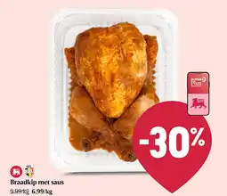 Delhaize Braadkip met saus aanbieding