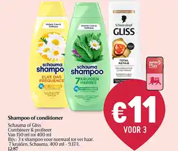 Delhaize Shampoo of conditioner aanbieding