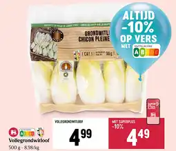Delhaize Vollegrondwitloof aanbieding