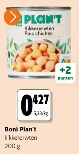 Colruyt Boni Plan't kikkererwten aanbieding