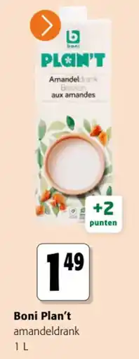 Colruyt Boni Plan't Amandeldrank aanbieding