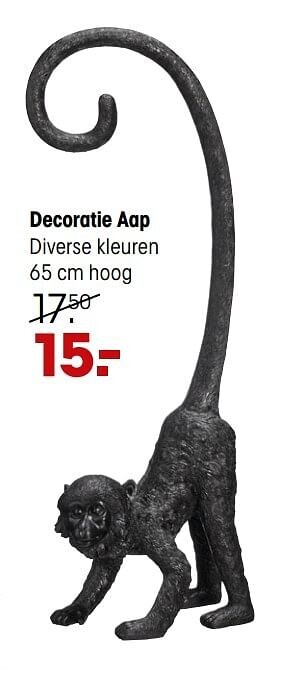 Kwantum Decoratie aap aanbieding