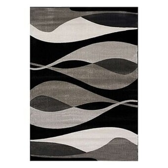 Leen Bakker Floorita tapijt Hudson - grijs/zwart - 200x290 cm - Leen Bakker aanbieding