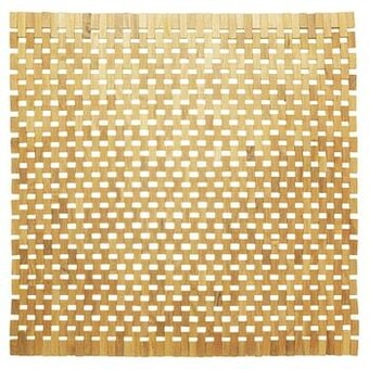 Leen Bakker Sealskin badmat Woodblock - bruin - 60x60 cm - Leen Bakker aanbieding