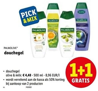 Lidl Douchegel olive + milk aanbieding