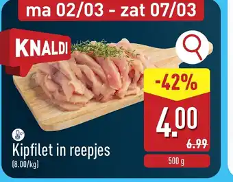 Kipfilet in reepjes