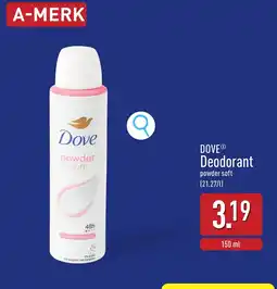 ALDI Dove deodorant aanbieding