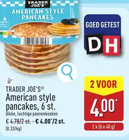 ALDI Trader joe's american style pancakes, 6 st. aanbieding